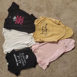 ⭐4 for $25 ⭐BUNDLE baby girl onesies